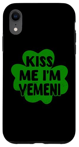 Kiss Me I'm Yemeni Shamrock Lustiges St. Patrick's Day Kostüm Hülle für iPhone XR Kiss Me I'm Yemeni Shamrock Lustiges St. Patrick's Day Kostüm Hülle für iPhone XR von Republic Of Yemen Flag Designs Proud Yemeni Roots