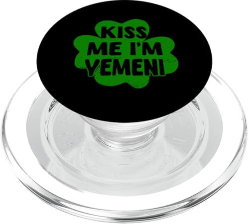 Kiss Me I'm Yemeni Shamrock Lustiges St. Patrick's Day Kostüm PopSockets PopGrip für MagSafe Kiss Me I'm Yemeni Shamrock Lustiges St. Patrick's Day Kostüm PopSockets PopGrip für MagSafe von Republic Of Yemen Flag Designs Proud Yemeni Roots
