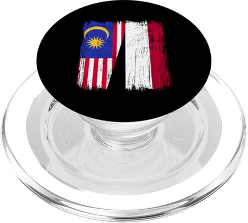 Malaysia, Jemen, halbe Flagge, malaysische Jemenitische Vorfahren PopSockets PopGrip für MagSafe Malaysia, Jemen, halbe Flagge, malaysische Jemenitische Vorfahren PopSockets PopGrip für MagSafe von Republic Of Yemen Flag Designs Proud Yemeni Roots