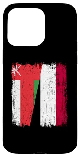 Oman Jemen halbe Flagge Omanische Jemenitische Vorfahren Hülle für iPhone 15 Pro Max von Republic Of Yemen Flag Designs Proud Yemeni Roots