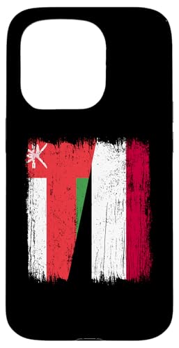 Oman Jemen halbe Flagge Omanische Jemenitische Vorfahren Hülle für iPhone 15 Pro von Republic Of Yemen Flag Designs Proud Yemeni Roots
