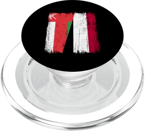 Oman Jemen halbe Flagge Omanische Jemenitische Vorfahren PopSockets PopGrip für MagSafe von Republic Of Yemen Flag Designs Proud Yemeni Roots
