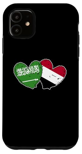 Saudi-Arabien, Jemen-Flagge, Herzen, Saudi-Jemenitisches Erbe Hülle für iPhone 11 Saudi-Arabien, Jemen-Flagge, Herzen, Saudi-Jemenitisches Erbe Hülle für iPhone 11 von Republic Of Yemen Flag Designs Proud Yemeni Roots