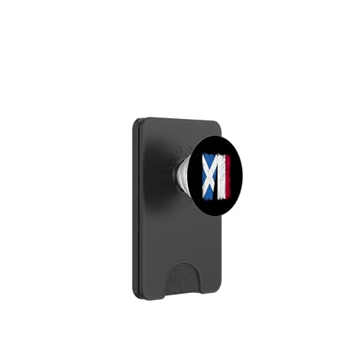Schottland, Jemen, halbe Flagge, schottische jemenitische Vorfahren PopSockets PopWallet für MagSafe von Republic Of Yemen Flag Designs Proud Yemeni Roots