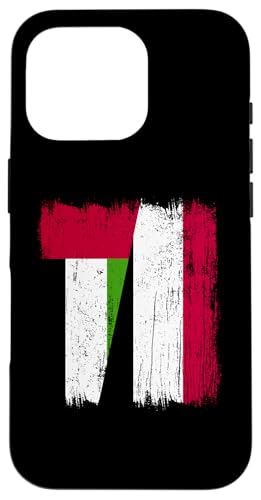 VAE Jemen Halbflagge Vereinigte Arabische Emirate Jemenitische Vorfahren Hülle für iPhone 16 Pro von Republic Of Yemen Flag Designs Proud Yemeni Roots