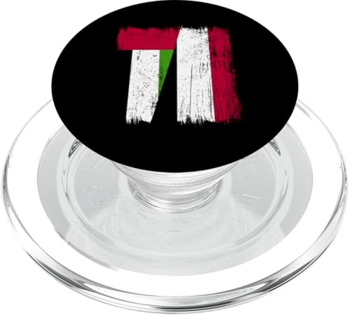 VAE Jemen Halbflagge Vereinigte Arabische Emirate Jemenitische Vorfahren PopSockets PopGrip für MagSafe von Republic Of Yemen Flag Designs Proud Yemeni Roots
