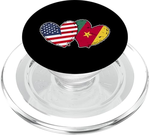 Amerika Kamerun Herz Flagge Amerikanische Kamerunische Freundschaft PopSockets PopGrip für MagSafe Amerika Kamerun Herz Flagge Amerikanische Kamerunische Freundschaft PopSockets PopGrip für MagSafe von Republic of Cameroon Flag Design Cameroonian Roots