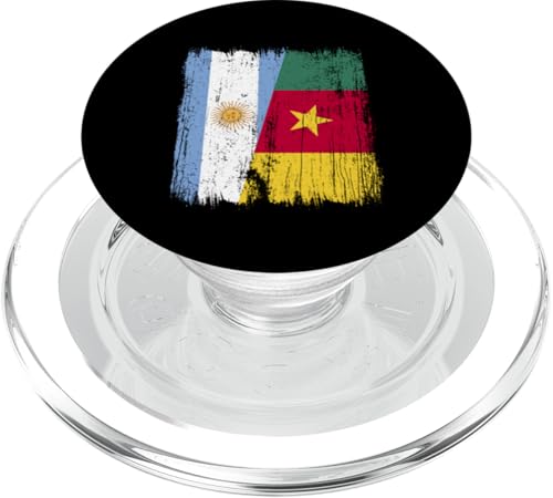 Argentinien Kamerun Halbflagge Argentinien Kamerunische Flagge PopSockets PopGrip für MagSafe Argentinien Kamerun Halbflagge Argentinien Kamerunische Flagge PopSockets PopGrip für MagSafe von Republic of Cameroon Flag Design Cameroonian Roots