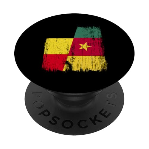 Belgien Kamerun Halbflagge Belgische Kamerunische Vorfahren PopSockets Klebender PopGrip Belgien Kamerun Halbflagge Belgische Kamerunische Vorfahren PopSockets Klebender PopGrip von Republic of Cameroon Flag Design Cameroonian Roots