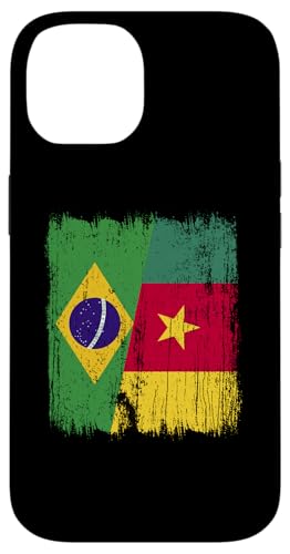 Brasilien, Kamerun, halbe Flagge, brasilianische kamerunische Vorfahren Hülle für iPhone 14 Brasilien, Kamerun, halbe Flagge, brasilianische kamerunische Vorfahren Hülle für iPhone 14 von Republic of Cameroon Flag Design Cameroonian Roots