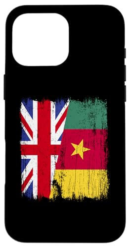 Britische Kamerun, halbe Flagge, britische kamerunische Vorfahren Hülle für iPhone 16 Pro Max Britische Kamerun, halbe Flagge, britische kamerunische Vorfahren Hülle für iPhone 16 Pro Max von Republic of Cameroon Flag Design Cameroonian Roots