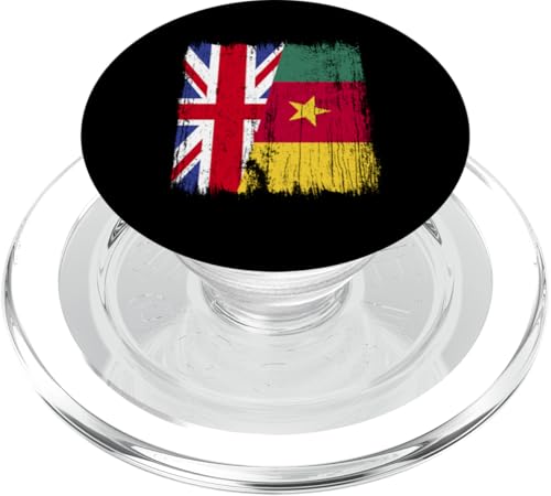 Britische Kamerun, halbe Flagge, britische kamerunische Vorfahren PopSockets PopGrip für MagSafe Britische Kamerun, halbe Flagge, britische kamerunische Vorfahren PopSockets PopGrip für MagSafe von Republic of Cameroon Flag Design Cameroonian Roots