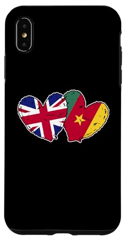Britische Kamerun-Flagge in Herzform, britisch-kamerunische Freundschaft Hülle für iPhone XS Max Britische Kamerun-Flagge in Herzform, britisch-kamerunische Freundschaft Hülle für iPhone XS Max von Republic of Cameroon Flag Design Cameroonian Roots