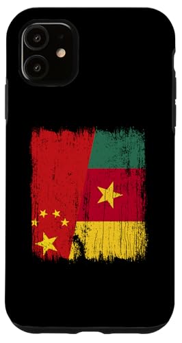 China, Kamerun, halbe Flagge, chinesische kamerunische Vorfahren Hülle für iPhone 11 China, Kamerun, halbe Flagge, chinesische kamerunische Vorfahren Hülle für iPhone 11 von Republic of Cameroon Flag Design Cameroonian Roots