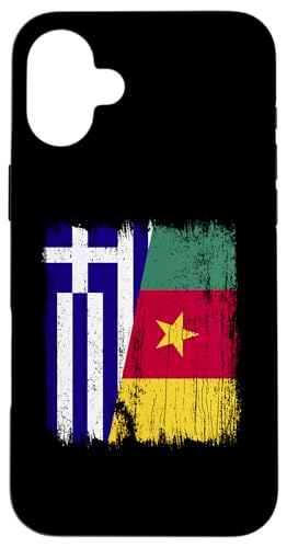 Griechenland Kamerun Halbflagge griechische kamerunische Vorfahren Hülle für iPhone 16 Plus Griechenland Kamerun Halbflagge griechische kamerunische Vorfahren Hülle für iPhone 16 Plus von Republic of Cameroon Flag Design Cameroonian Roots
