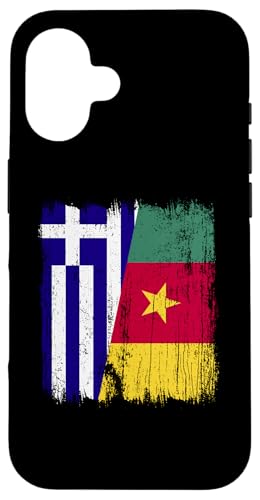 Griechenland Kamerun Halbflagge griechische kamerunische Vorfahren Hülle für iPhone 16 Griechenland Kamerun Halbflagge griechische kamerunische Vorfahren Hülle für iPhone 16 von Republic of Cameroon Flag Design Cameroonian Roots
