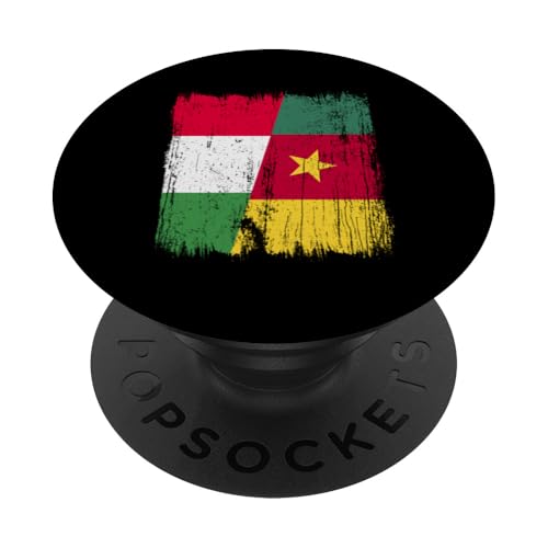 Italien Kamerun Halbflagge Italienische Kamerunische Vorfahren PopSockets Klebender PopGrip Italien Kamerun Halbflagge Italienische Kamerunische Vorfahren PopSockets Klebender PopGrip von Republic of Cameroon Flag Design Cameroonian Roots