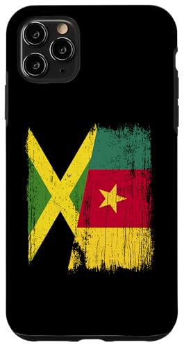 Jamaika, Kamerun, halbe Flagge, Jamaika, Kamerun, Vorfahren Hülle für iPhone 11 Pro Max Jamaika, Kamerun, halbe Flagge, Jamaika, Kamerun, Vorfahren Hülle für iPhone 11 Pro Max von Republic of Cameroon Flag Design Cameroonian Roots