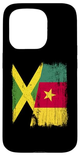 Jamaika, Kamerun, halbe Flagge, Jamaika, Kamerun, Vorfahren Hülle für iPhone 15 Pro Jamaika, Kamerun, halbe Flagge, Jamaika, Kamerun, Vorfahren Hülle für iPhone 15 Pro von Republic of Cameroon Flag Design Cameroonian Roots