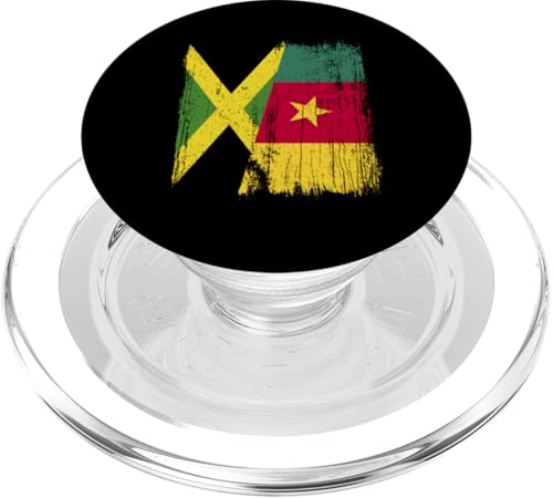 Jamaika, Kamerun, halbe Flagge, Jamaika, Kamerun, Vorfahren PopSockets PopGrip für MagSafe Jamaika, Kamerun, halbe Flagge, Jamaika, Kamerun, Vorfahren PopSockets PopGrip für MagSafe von Republic of Cameroon Flag Design Cameroonian Roots