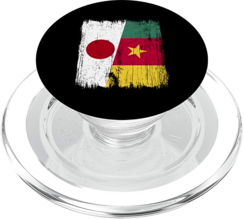 Japan Kamerun Halbflagge Japanische Kamerunische Vorfahren PopSockets PopGrip für MagSafe Japan Kamerun Halbflagge Japanische Kamerunische Vorfahren PopSockets PopGrip für MagSafe von Republic of Cameroon Flag Design Cameroonian Roots