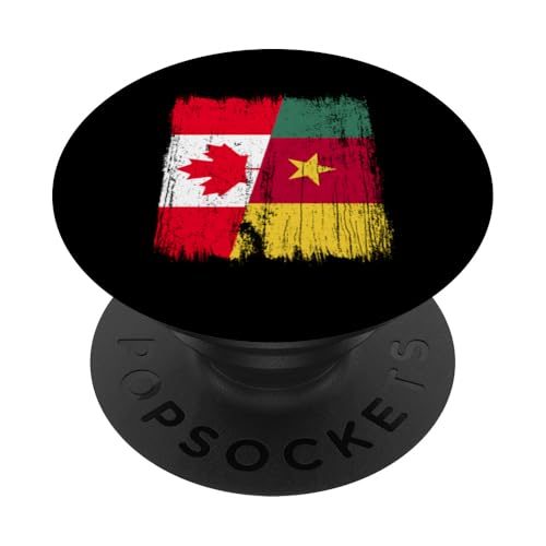 Kanada Kamerun Halbflagge Kanadische Kamerunische Vorfahren PopSockets Klebender PopGrip Kanada Kamerun Halbflagge Kanadische Kamerunische Vorfahren PopSockets Klebender PopGrip von Republic of Cameroon Flag Design Cameroonian Roots