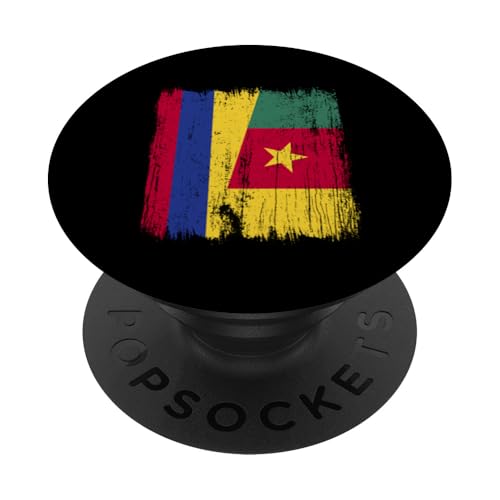 Kolumbien Kamerun Halbflagge Kolumbianische Kamerunische Vorfahren PopSockets Klebender PopGrip Kolumbien Kamerun Halbflagge Kolumbianische Kamerunische Vorfahren PopSockets Klebender PopGrip von Republic of Cameroon Flag Design Cameroonian Roots