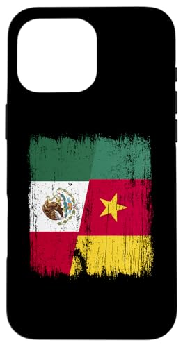 Mexiko Kamerun Halbflagge Mexikanische Kamerunische Vorfahren Hülle für iPhone 16 Pro Max Mexiko Kamerun Halbflagge Mexikanische Kamerunische Vorfahren Hülle für iPhone 16 Pro Max von Republic of Cameroon Flag Design Cameroonian Roots