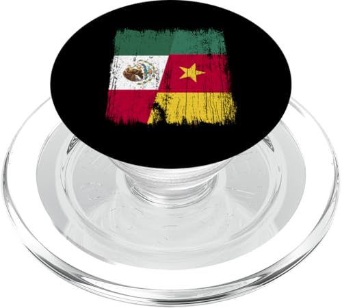 Mexiko Kamerun Halbflagge Mexikanische Kamerunische Vorfahren PopSockets PopGrip für MagSafe Mexiko Kamerun Halbflagge Mexikanische Kamerunische Vorfahren PopSockets PopGrip für MagSafe von Republic of Cameroon Flag Design Cameroonian Roots