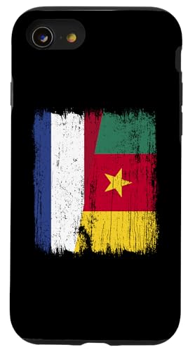 Niederlande Kamerun Halbflagge Niederländische Kamerunische Vorfahren Hülle für iPhone SE (2020) / 7 / 8 von Republic of Cameroon Flag Design Cameroonian Roots