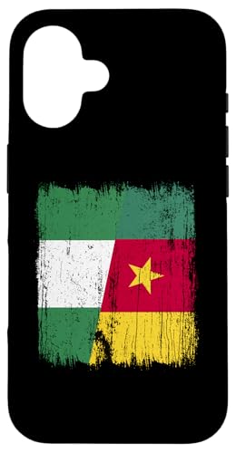 Nigeria Kamerun Halbflagge nigerianische kamerunische Vorfahren Hülle für iPhone 16 von Republic of Cameroon Flag Design Cameroonian Roots