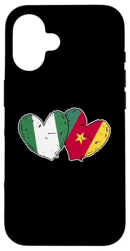 Nigeria Kamerun Herz Flagge Nigerianische Kamerunische Freundschaft Hülle für iPhone 16 Nigeria Kamerun Herz Flagge Nigerianische Kamerunische Freundschaft Hülle für iPhone 16 von Republic of Cameroon Flag Design Cameroonian Roots