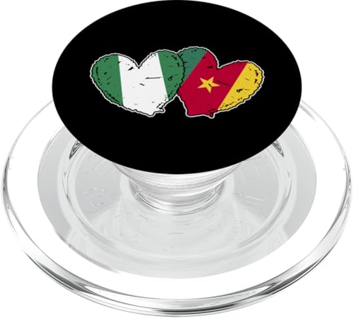 Nigeria Kamerun Herz Flagge Nigerianische Kamerunische Freundschaft PopSockets PopGrip für MagSafe Nigeria Kamerun Herz Flagge Nigerianische Kamerunische Freundschaft PopSockets PopGrip für MagSafe von Republic of Cameroon Flag Design Cameroonian Roots