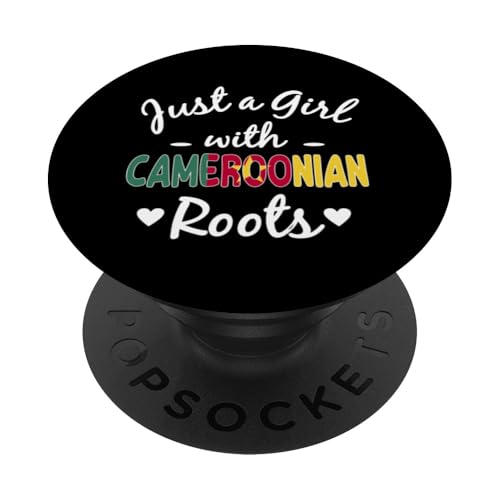 Nur ein Mädchen mit kamerunischen Wurzeln Pride Kamerun Frauen PopSockets Klebender PopGrip Nur ein Mädchen mit kamerunischen Wurzeln Pride Kamerun Frauen PopSockets Klebender PopGrip von Republic of Cameroon Flag Design Cameroonian Roots