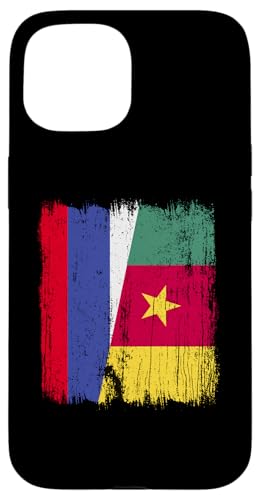 Russland Kamerun Halbflagge Russische Kamerunische Vorfahren Hülle für iPhone 15 Russland Kamerun Halbflagge Russische Kamerunische Vorfahren Hülle für iPhone 15 von Republic of Cameroon Flag Design Cameroonian Roots