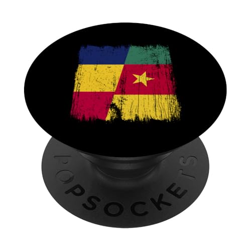 Tschad Kamerun Halbflagge Tschadische Kamerunische Vorfahren PopSockets Klebender PopGrip Tschad Kamerun Halbflagge Tschadische Kamerunische Vorfahren PopSockets Klebender PopGrip von Republic of Cameroon Flag Design Cameroonian Roots