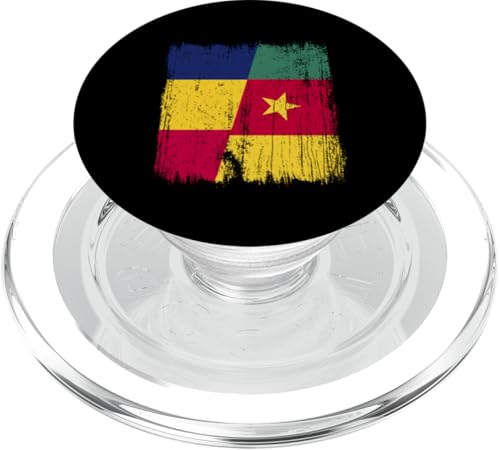 Tschad Kamerun Halbflagge Tschadische Kamerunische Vorfahren PopSockets PopGrip für MagSafe Tschad Kamerun Halbflagge Tschadische Kamerunische Vorfahren PopSockets PopGrip für MagSafe von Republic of Cameroon Flag Design Cameroonian Roots