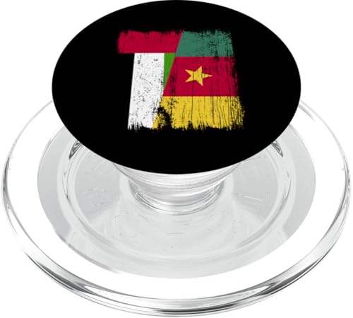 VAE Kamerun Halbflagge Emirati Kamerunische Vorfahren PopSockets PopGrip für MagSafe VAE Kamerun Halbflagge Emirati Kamerunische Vorfahren PopSockets PopGrip für MagSafe von Republic of Cameroon Flag Design Cameroonian Roots