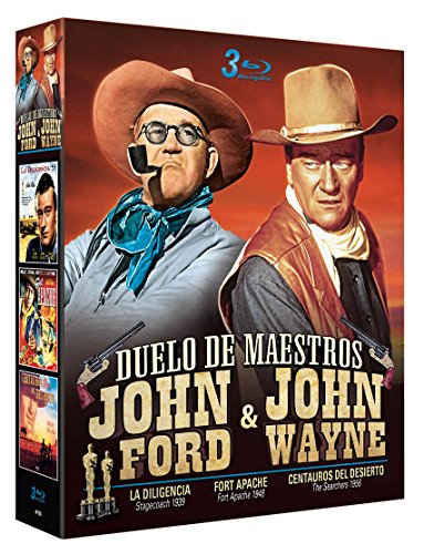 John Ford + John Wayne 3 BDs (Centauros del Desierto + La Diligencia + Fort Apache) [Blu-ray] von Research