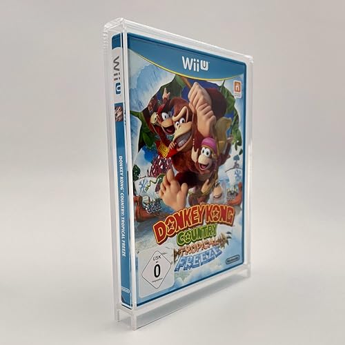 Reset Retro Acryl Box passend für Nintendo Wii/Wii U Spiele in OVP - Optimaler Schutz & praktische Aufbewahrung für Sammler - Stilvolle Präsentation Ihrer Sammlung - Transparenz und UV-Schutz von Reset Retro