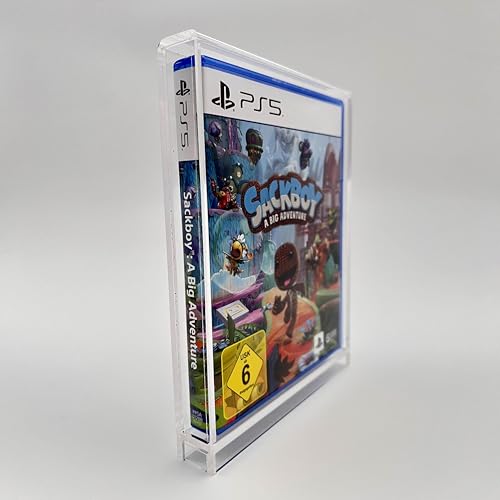 Reset Retro Acryl Box passend für Playstation 3 / PS4 / PS5 Spiele in OVP - Optimaler Schutz & praktische Aufbewahrung für Sammler - Stilvolle Präsentation Ihrer Sammlung - Transparenz und UV-Schutz von Reset Retro