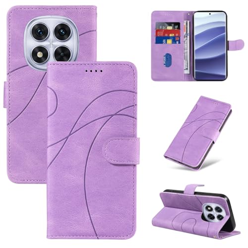 Handyhülle für Xiaomi Redmi Note 14 Pro 5G (Nicht für 4G) / Poco X7 5G / Note 14 Pro + 5G Hülle, Standfunktion und Kartenfach Schutzhülle (Lila) von Reshias