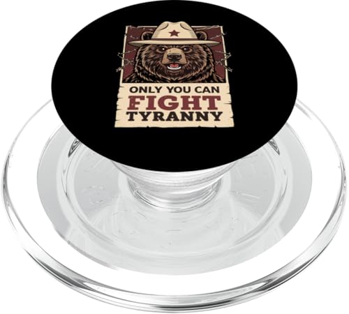 Only You Can Fight Tyranny - Defend Democracy PopSockets PopGrip für MagSafe von Resist Trump Protest Anti Trump Protest
