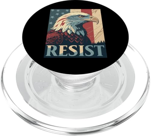 Stolze Amerikaner verteidigen Demokratie — Anti Trump — RESIST PopSockets PopGrip für MagSafe von Resist Trump Protest Anti Trump Protest