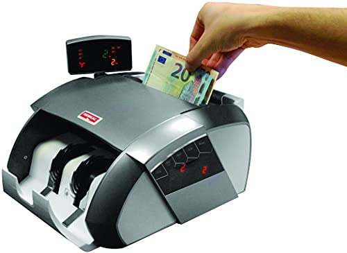 Reskal Banknotenzähler und Falschgeld-Prüfstift (Auto-Start, Stop-Funktion, UV, MG, IR, Schnelles Zählen > 900 Banknoten/min, Batching-Funktion) von Reskal