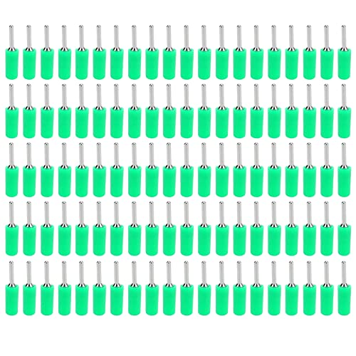Resefinem 100pcs Bananenstopfen Männlicher Messing Pin gerade für innere Federplatte ideal für mehrere elektronische Anwendungen mit starker Konnektivität Gute elektrische (Green) von Respicefinem