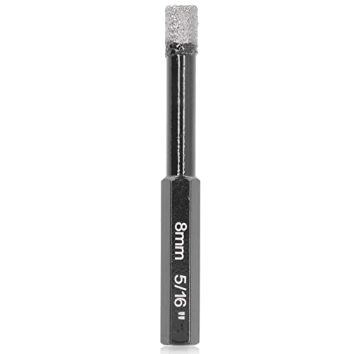 Resefinem 8 mm Diamond Loch Säge Bohrer Öffner Trockener Sechskant Shank Bohrwerkzeug ideal für Keramikfliesen Marmor Granit Quarzstein und mehr Resefinem 8 mm Diamond Loch Säge Bohrer Öffner Trockener Sechskant Shank Bohrwerkzeug ideal für Keramikfliesen Marmor Granit Quarzstein und mehr von Respicefinem