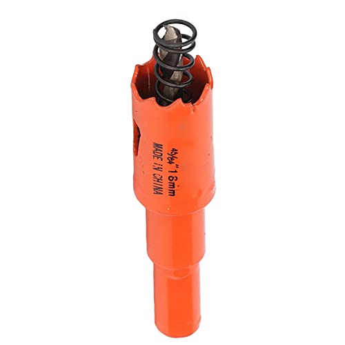 Resefinem Bi Metall -Loch -Sägen -Bohrer Bit -Hochgeschwindigkeits -Stahlsäureschneider mit Dorn zum Schneiden von Löchern in Holz und Metall 7/8 Zoll 22 mm hoher Härte und Easy (45/64in (18mm)) von Respicefinem