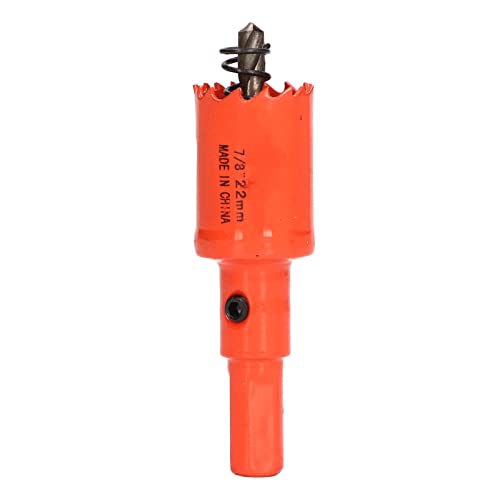 Resefinem Bi Metall -Loch -Sägen -Bohrer Bit -Hochgeschwindigkeits -Stahlsäureschneider mit Dorn zum Schneiden von Löchern in Holz und Metall 7/8 Zoll 22 mm hoher Härte und Easy (7/8(22mm)) von Respicefinem