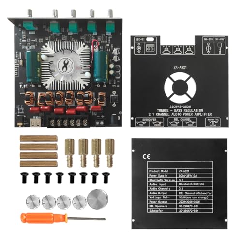 Resefinem ZK AS21 Compact 2 1Channel TPA3255 BT Digital Power Amplifier Board Modul Hoch- und Tief -Ton -Subwoofer -Stromverstärker -Verstärker 220W 2 350W mit BT 5 1 für Resefinem ZK AS21 Compact 2 1Channel TPA3255 BT Digital Power Amplifier Board Modul Hoch- und Tief -Ton -Subwoofer -Stromverstärker -Verstärker 220W 2 350W mit BT 5 1 für von Respicefinem